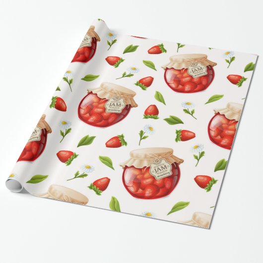 Strawberry Jam Geschenkpapier (Ungerollt)