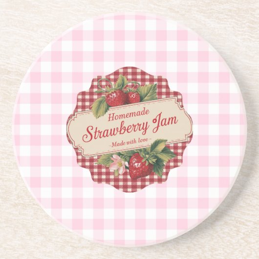 Strawberry Jam Getränkeuntersetzer (Vorne)