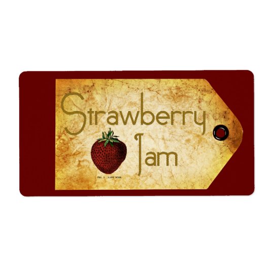 Strawberry Jam Label (Vorne)