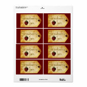 Strawberry Jam Label (Vorne)