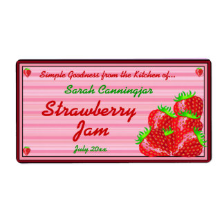 Strawberry Jam oder Preserve Zuhause Canning Jar