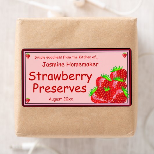 Strawberry Jam oder Preserve Zuhause Canning Jar (Insitu)