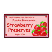 Strawberry Jam oder Preserve Zuhause Canning Jar (Vorne)