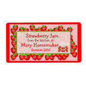 Strawberry Jam oder Strawberry behält Labels (Vorne)