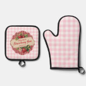 Strawberry Jam Ofenhandschuh & Topflappen-Set (Vorderseite)