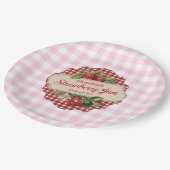 Strawberry Jam Pappteller (Schrägansicht)