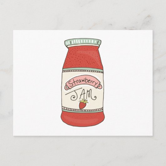 Strawberry Jam Postkarte (Vorderseite)