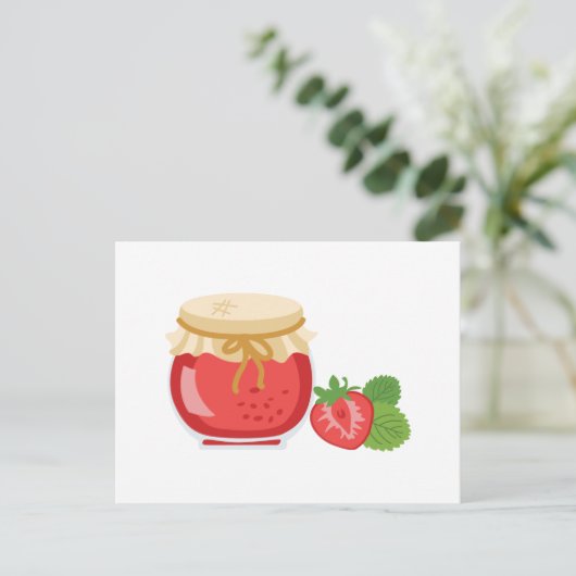 Strawberry Jam Postkarte (Stehend Vorderseite)