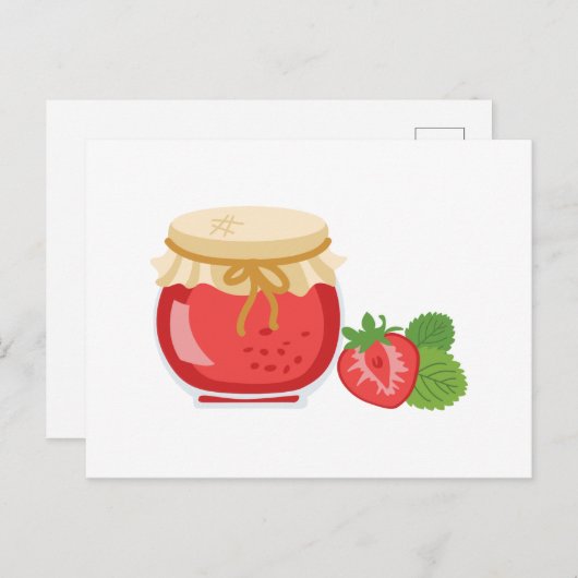 Strawberry Jam Postkarte (Vorne/Hinten)