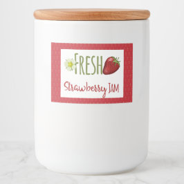 Strawberry Jam Preserve Canning Label Lebensmitteletikett