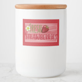 Strawberry Jam Preserve Canning Label Lebensmitteletikett