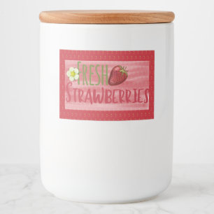 Strawberry Jam Preserve Canning Label Lebensmitteletikett