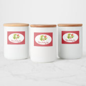 Strawberry Jam Preserve Canning Label Lebensmitteletikett (Flaschen)