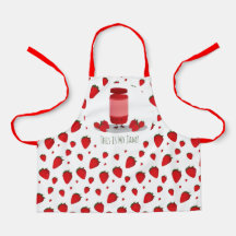 Strawberry Jam Red White Green Cartoon