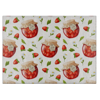 Strawberry Jam Schneidebrett
