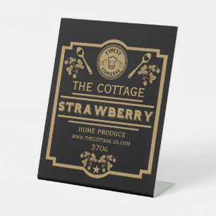 Strawberry Jam Seller Sockelschild