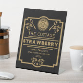 Strawberry Jam Seller Sockelschild (In SItu)