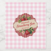 Strawberry Jam Weinetikett (Einzelnes Label)
