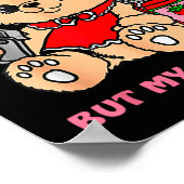 Strawberry Jams But My Gun Don't Funny Teddy Bear Poster (Ecke)