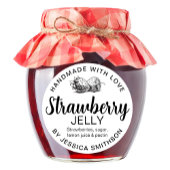 Strawberry Jelly Jam Homemade label STRAW01rd Runder Aufkleber