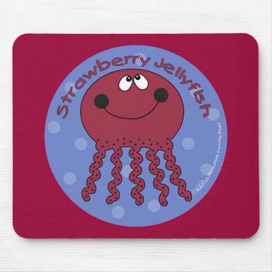 Strawberry Jellyfish Mousepad (Vorne)