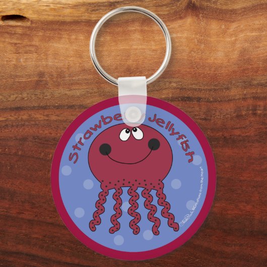 Strawberry Jellyfish Schlüsselanhänger (Vorderseite)