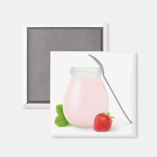 Strawberry Jogurt Magnet (Vorderseite/Rückseite)