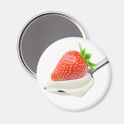 Strawberry Jogurt Magnet (Vorderseite/Rückseite)
