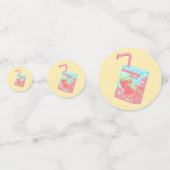 Strawberry Juice Box Geburtstagsparty Konfetti (Vorderseiten)