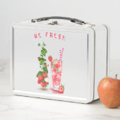 Strawberry Juice Cool Drink Frucht Metal Lunch Box (Beispiel)