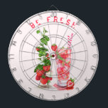 Strawberry Juice Cool Drink Fruit Dart Board Dartscheibe<br><div class="desc">Frischer Strawberry Juice Cool Drink - Sommerfrüchte Zeichnend Naturgesundheit - wählen / Fügen Sie Ihren einzigartigen Text / Schriftart / Farbe - Make Your Special Gift - Neu vergrössern und verschieben oder entfernen und hinzufügen Elemente / Bild mit Anpassungs-Tool ! - Zeichn und Design von MIGNED. Sie können meine Designs...</div>