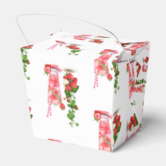 Strawberry Juice Drink Gefallen Box Obst Geschenkschachtel (Rückseite)