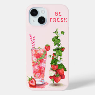 Strawberry Juice Drink iPhone Case - Benutzerdefin