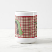 Strawberry Kariert Customizable Foto Tasse (Mittel)