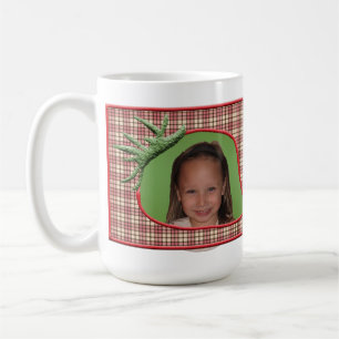 Strawberry Kariert Customizable Foto Tasse