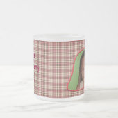 Strawberry Kariert Customizable Foto Tasse (Mittel)