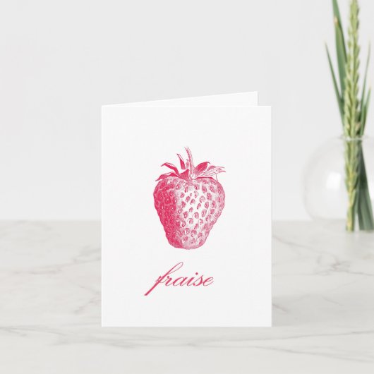 Strawberry Karte (Vorderseite)