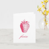 Strawberry Karte (Gelbe Blume)