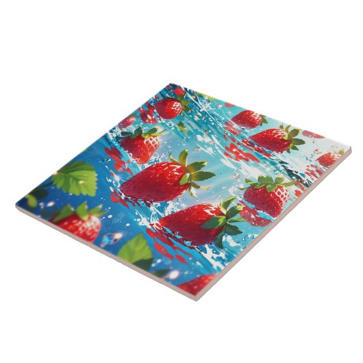 Strawberry Keramik Tile Fliese (Seite)