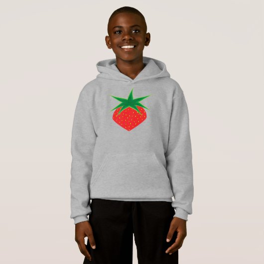 Strawberry Kids Unisex Pullover Hoodie (Vorne ganz)