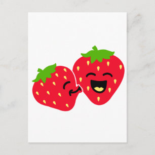 Strawberry Kiss Postkarte