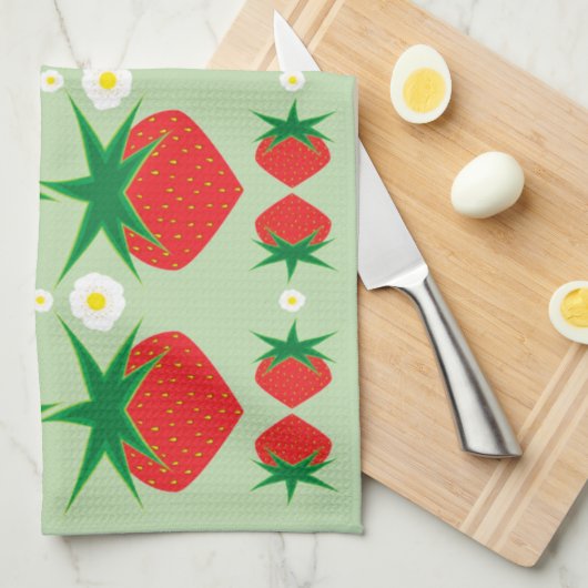 Strawberry Kitchen Handtuch (Viertel Falte)