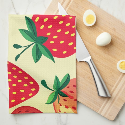 Strawberry Kitchen Handtuch (Viertel Falte)
