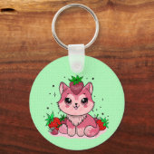 Strawberry Kitty Schlüsselanhänger (Rückseite)