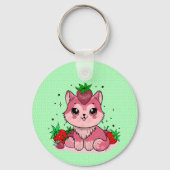 Strawberry Kitty Schlüsselanhänger (Rückseite)