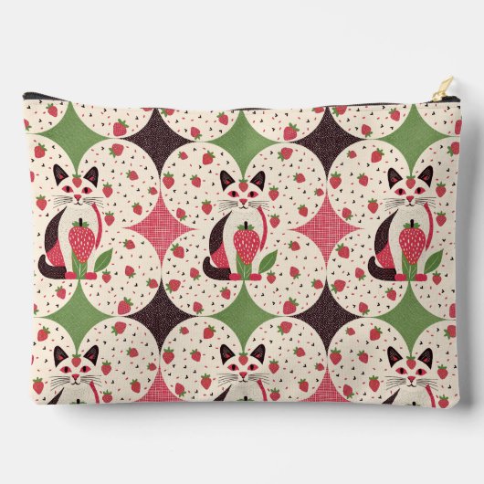 Strawberry Kitty Zubehörtasche (Rückseite)