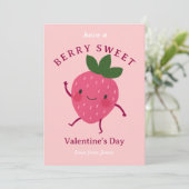 Strawberry-Klasse Valentine-Karte Einladung (Stehend Vorderseite)