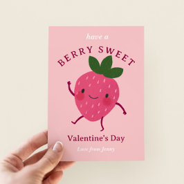Strawberry-Klasse Valentine-Karte Einladung
