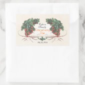 Strawberry-Konservenetikett R1 Rechteckiger Aufkleber (Tasche)