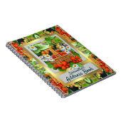 Strawberry-Korb mit angepasstem Adressbuch Notizblock (Rechte Seite)